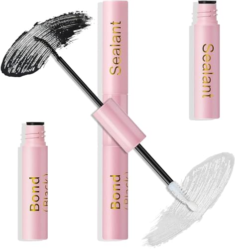 Lash Bond and Seal Waterproof, Lash Glue, Lash Cluster Glue, Bond and Seal Lash Glue, Eyelash Glue for Eyelash Clusters Strong Hold & Latex Free, Cluster Lash Glue Long Retention 72+ Hours Waterproof