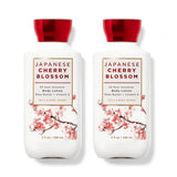 Bath & Body Works Japanese Cherry Blossom Body Lotion Shea Butter + Vitamin E 8.0 Oz (Pack of 2)