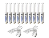 10 3ml Syringes Teeth Whitening 44% Carbamide Gel Tooth Whitener Bleach Professional Dental Kit by White Teeth Global (TM)