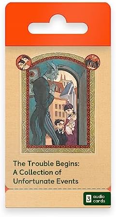 Yoto The Trouble Begins: A Collection of Unfortunate Events by Lemony Snicket – 3 Kids Audio Cards for Use with Player & Mini All-in-1 Audio Device, Screen-Free Listening & Fun Stories, Ages 6+
