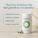 Nutrafol Women's Vegan Hair Growth Supplements, Plant-based and Gluten-free, Ages 18-44, Clinically Tested for Visibly Thicker, Stronger Hair, Dermatologist Recommended - 1 Month Supply, 1 Pouch
