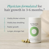 Nutrafol Women's Vegan Hair Growth Supplements, Plant-based, Ages 18-44, Clinically Tested for Visibly Thicker, Stronger Hair in 3-6 Months, Dermatologist Recommended - 2 Month Supply, 2 Pouches