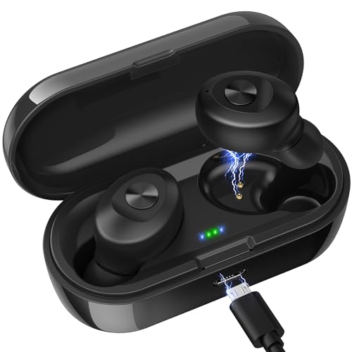 Ture Hearing Aids with Bluetooth(Not Amplifiers), Bluetooth Hearing Aids for Seniors, OTC Rechargeable Hearing Aids with Noise Cancelling, Small Hearing Aids for Adults Nano Earbuds (Plastic, Black)