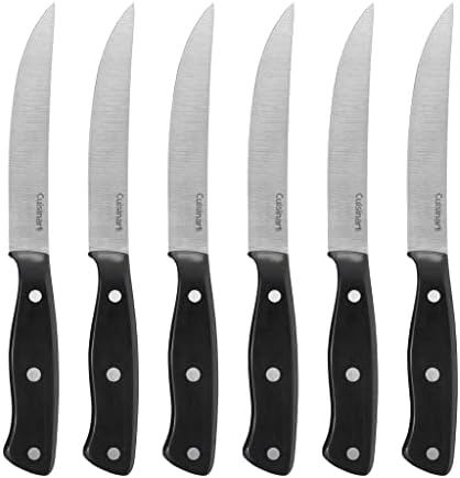 Cuisinart C77TR-S6SK Triple Rivet Collection 6-Piece Steak Knife Set,Black