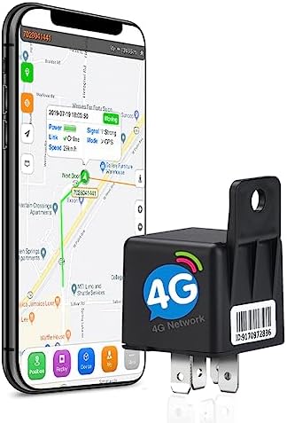 SinoTrack ST-907L 4G Vehicle Car GPS Tracker, Car Relay Anti Lost Alarm GPS Locator Real-Time Location Remote Control Cut Off Oil and Power Device for Car Motorcycle Truck Taxi, Support Platform