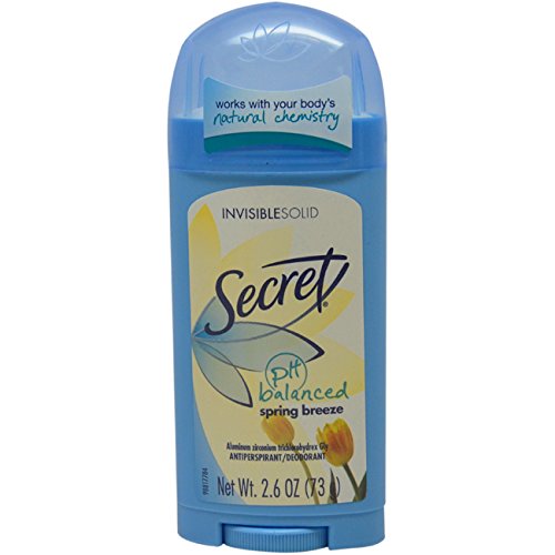 Secret Original Spring Breeze Scent Women's Invisible Solid Ph Balanced Antiperspirant & Deodorant 2.6 Oz (Pack of 6)