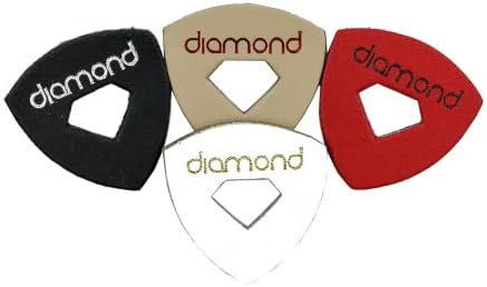 Leather Ukulele Picks with Diamond-Shaped Cutout Hole for Enhanced Grip Never Drop your Pick while Playing also works as a Guitar Pick or Bass Pick 100% Genuine Leather 4-Pack