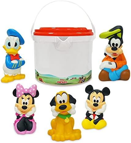 Disney Store Official Bath Set (Mickey and Friends) - Kids Bath Accessories with Beloved Disney Characters - Colorful and Fun Bath Time Essentials for Kids - Suitable for All Ages
