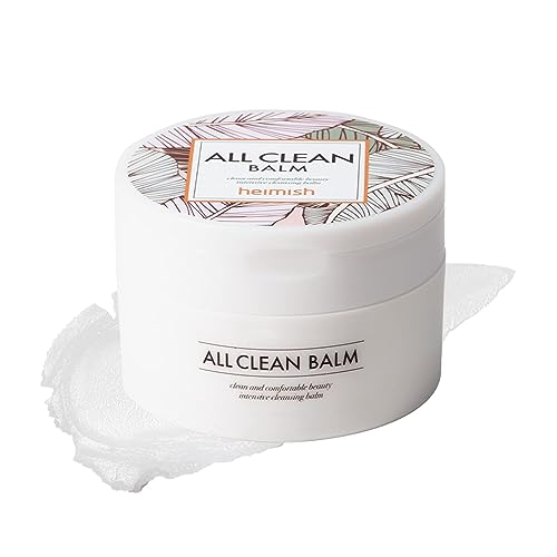heimish All Clean Balm 4.0fl.oz/120ml - Multi-Purpose Cleansing Balm | Makeup Remover, Face Wash, Pore Care, Blackhead Care, Moisturizer | Natural Aroma Oil, Balm-to-Oil Formula | Korean Skincare
