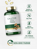 CARLYLE Castor Oil 200 Softgel Pills | Non-GMO Gluten 750mg