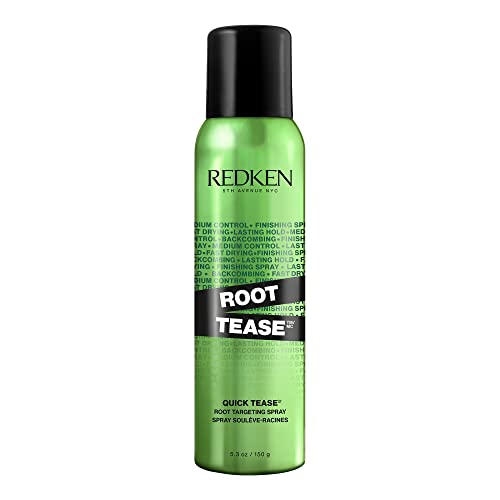 Redken Root Tease Backcombing Finishing Spray For All Hair Types - Matte Finish & Teased Volume Effect, Medium Control