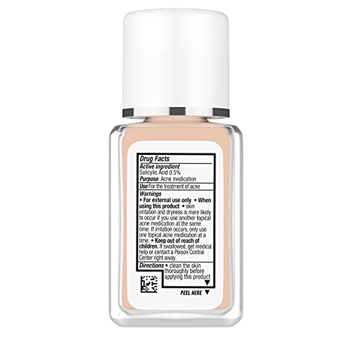 Neutrogena SkinClearing Oil-Free Makeup, Soft Beige 50, 1 Fl. Oz (Pack of 1)