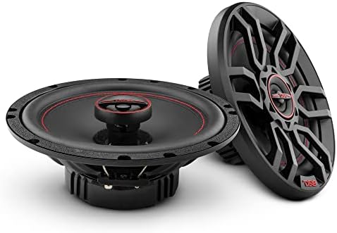 DS18 G6.5Xi GEN-X 6.5" 2-Way Coaxial Speakers 150 Watts Max Power 50 Watts RMS 4-Ohm - Mylar Dome Tweeters with Neodymium Magnet - Grill Included - Great for Car Stereo Sound System - 2 Speakers