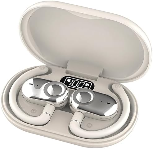 Open Ear Headphones, Open Ear Earbuds with 16mm Speakers, Bluetooth 5.4 Wireless, Biaxial Rotation, Lightweight, 20H Playtime, Over Ear Bluetooth Headphones for Running, Workout, IPX5 Waterproof