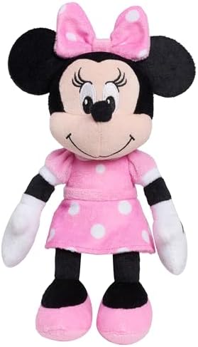 Disney Junior Mickey Mouse Bean Plush Minnie Mouse Stuffed Animal, Kids Toys for Ages 2 Up by Just Play