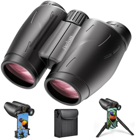 25x30 High Powered Binoculars for Adults,Compact/Waterproof Binoculars with Universal Phone Adapter, Tripod and Tripod Adapter, Large View Binoculars for Bird Watching，Outdoor Sports and Concerts