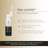 Norvell Post Sunless Tan-Lucent Talc Free Tinted Drying Powder for Flawless Spray Tan, 0.5oz (14.2g)