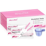 MomMed Ovulation Test Strips, 105 LH Ovulation Predictor Kit with 105 Collection Cups, Accurately Track Ovulation Test, High Sensitivity Result for Women Home Testing