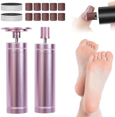 2in1 New Electric Foot Callus Remover & Nail Drill,for Callus Remover for Feet,Nail Art | Callus Remover for Feet with 20Pcs Disc Sandpaper and 10Pcs Barrel Sandpaper