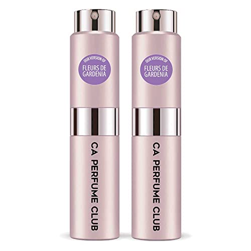 CA Perfume Impression of Fleurs De Gardenia For Women Replica Version Fragrance Dupes Concentrated Long Lasting Eau de Parfum Spray Refillable Atomizer Bottle 0.27 Fl Oz-X2