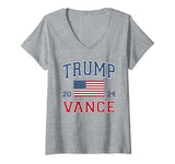 Womens Trump Vance 2024 Donald Trump J.D. Vance For President V-Neck T-Shirt