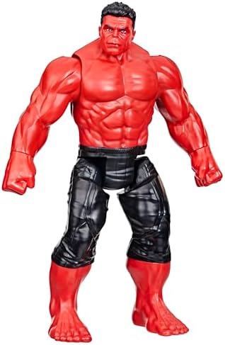 Marvel Studios Captain America Brave New World, Titan Hero Series, 12-Inch Deluxe Red Hulk Action Figure, Super Hero Toys for Kids 4 and Up