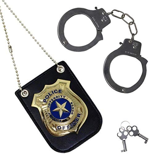 Spooktacular Creations Police Pretend Play Toy Set for School Classroom Dress Up Pretend Play, Detective Role Play Accessory, Easter Basket Stuffers, Birthday Party Favor Supplies