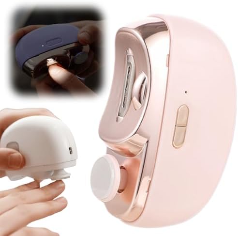 Electric Nail Clippers for Seniors Nail Clipper Trimmer,2025 Upgraded 3 in 1 Automatic Electric Nail Clipper with Polishing,Automatic Nail Clipper for Senior Adults Students Baby (Pink*)
