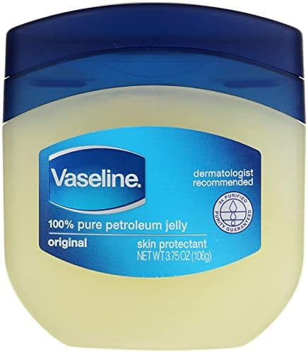 Vaseline 100% Pure Petroleum Jelly Skin Protectant 3.75 oz (Pack of 12)