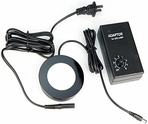 Microscope Kit Microscope Bottom Light Supplementary Source LED Lamp Lighting 90v-265V 3.6W for Binocular Stereo Digital USB Video Microscopes Microscope Lens Adapters