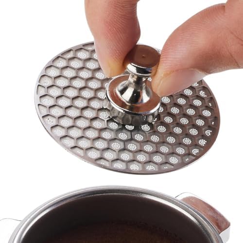 53.5mm Puck Screen 316 stainless steel Reusable Filter for Espresso Portafilter for Breville Barista Express(BES870) Pro Touch Bambino Infuser