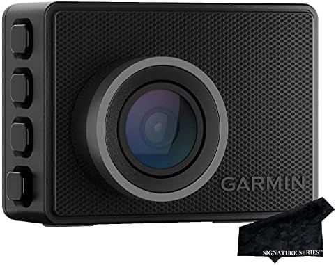 Garmin Dash Cam 47, 1080p, 140-degree FOV, Remotely Monitor Your Vehicle and Signature Series Cloth