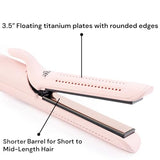 L'ANGE HAIR Le Duo 360° Airflow Styler | 2-in-1 Curling Wand & Titanium Flat Iron Hair Straightener Professional Curler with Cooling Air Vents to Lock in Style Dual Voltage Adjustable Temp