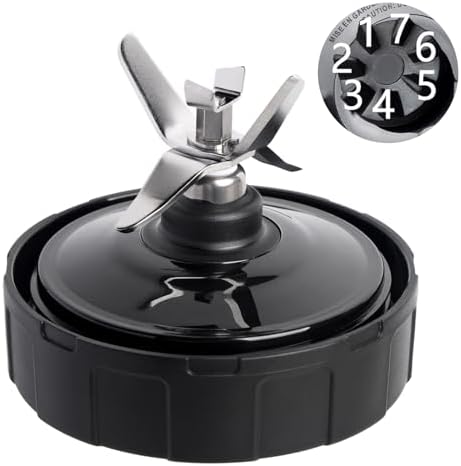 7 Fins Blender Replacement Parts Compatible for Ninja Blender, Blender Blade Fits Ninja BL450_30 BL480_30 BL490_30 BL640 BN400 BN750 BN800 CL405CO CT680 NN100A NN101 NN102 BL2012