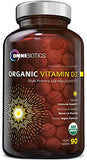 Organic Vitamin D3 5000 IU | 100% Vegan High-Potency Immune Support | Promotes Bone & Muscle Health | 90 Tablets (Unflavored)