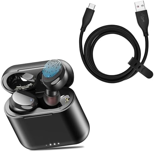 TOZO T6 True Wireless Earbuds Bluetooth 5.3 with USB-C to USB-A Charging Cable
