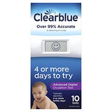 Clearblue Advanced Digital Ovulation Test, Home LH Ovulation Test Kit, 10 Ct