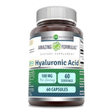 Amazing Formulas Hyaluronic Acid 100 Mg Capsules Supplement | Non-GMO | Gluten Free | Made in USA (1 Pack, 60 Count)