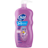 Dial Kids 3-in-1 Body+Hair+Bubble Bath, Lavender Scent, 24 fl oz (Pack of 4)