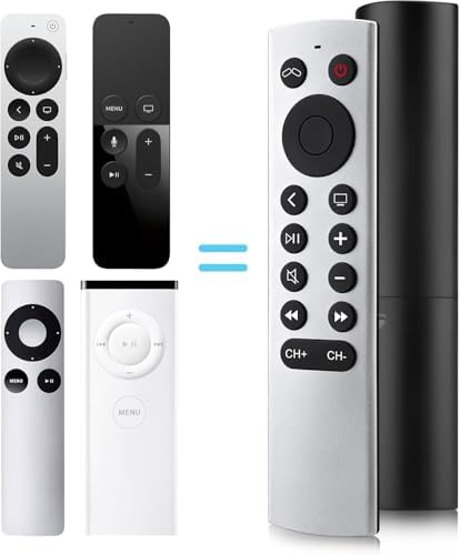 Replacement for Apple-TV-4K-Remote, Siri-Remote Control for Apple TV 4K/HD (NO Voice)