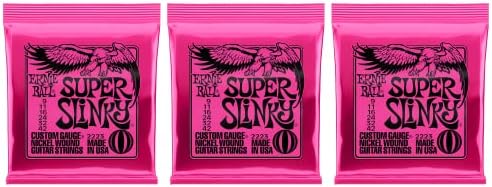 Ernie Ball, Super Slinky Electric Guitar Strings 9-42 (Pack of 3 Sets) (2223x3)