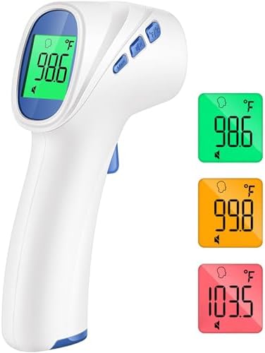 Forehead Thermometer for Adults and Kids, Digital Infrared Thermometer with Fever Alarm, FSA HSA Eligible, Fast Accurate Results, Easy to use