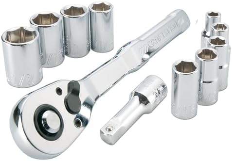 CRAFTSMAN Mechanics Tool Set, SAE, 1/4 Inch Drive, 11 Piece (CMMT34870)