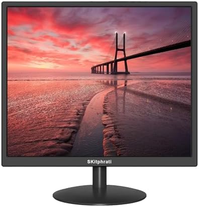 17 inches HDMI Monitor Square Monitor PC Monitor LED Monitor 1280 X 1024 with 45% sRGB Color Correction and 4:3 Aspect Ratio, 60 Hz, 5Ms, VESA Mountable, VGA, HDMI, TN Panel, S-17