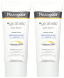 Neutrogena Age Shield Anti-Oxidant Face Lotion Sunscreen with Broad Spectrum SPF 70, Oil-Free & Non-Comedogenic Moisturizing Sunscreen to Prevent Signs of Aging, 3 fl. oz (Pack of 2)