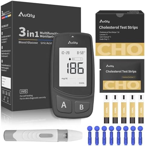 Cholesterol Test kit with 10 Cholesterol Test Strip for Home Use