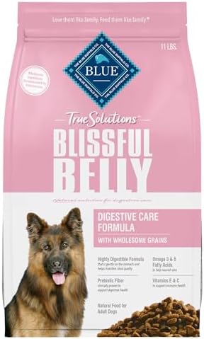 Blue Buffalo True Solutions Blissful Belly Digestive Care Natural Dry Food for Adult Dogs, Chicken, 11-lb Bag