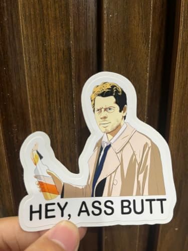 (3PCS) Super Natural Hey Ass Butt Vinyl Sticker 3 Inch for Water Bottle, Tumbler, Laptop, Hat, Phone Case