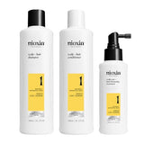 Nioxin Scalp + Hair Thickening System 1 - Hair Thickening System for Natural Hair with Light Thinning, Full Size (Packaging May Vary)