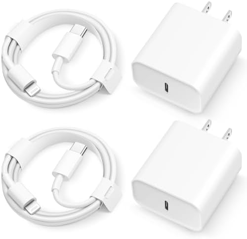 iPhone 14 13 12 11 Super Fast Charger [2Pack] cargador 20W Rapid USB C Wall Charger Block with 6FT Fast Charging Cable Compatible with iPhone 14 Pro Max/Pro/Plus/Mini/iPad